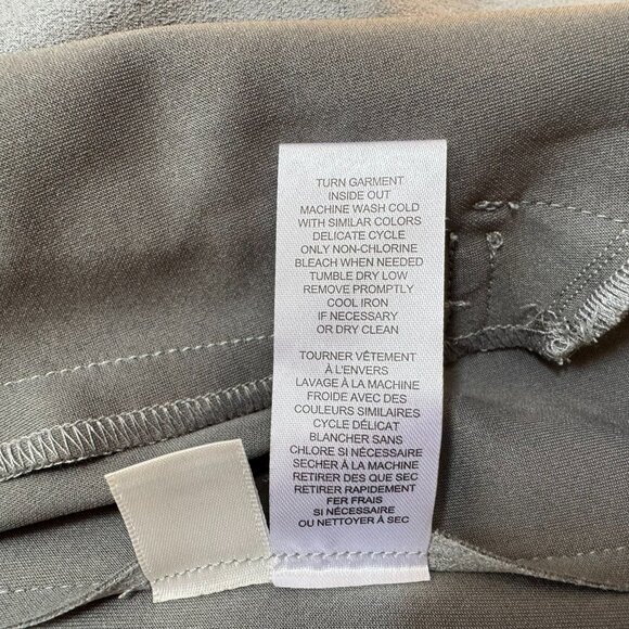 T Tahari Faux Suede Roll Tab Open Topper Gray Drape Coat Size XS - Picture 14 of 14